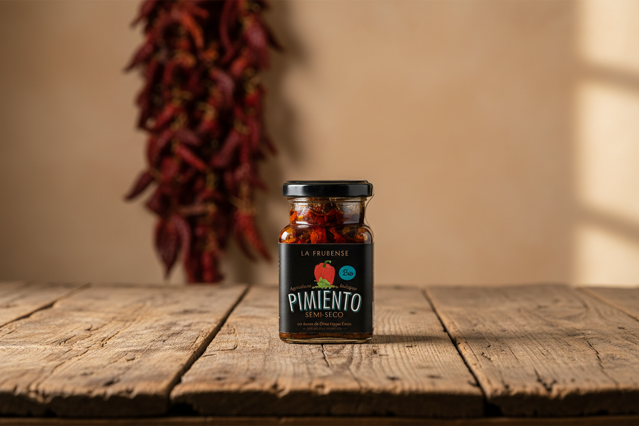 Pimiento Semiseco en AOVE con Hierbas Aromáticas